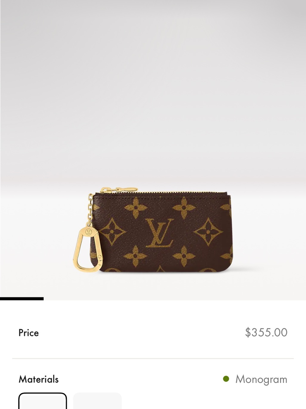 Louis Vuitton Monogram Key Pouch w/ Box, Dust Bag - Picture 5 of 6